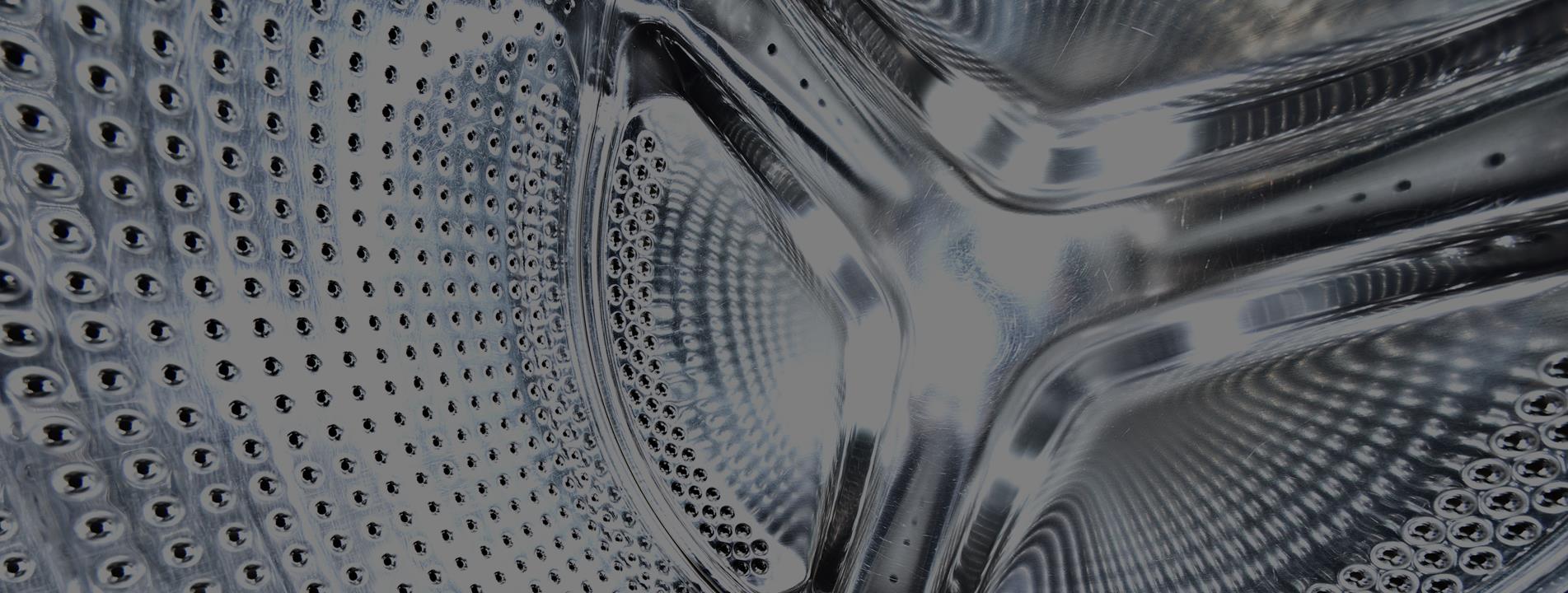 Washer. Inside the washing machine. Household goods equipment.